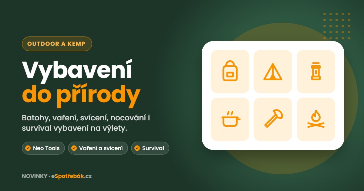 Vybavení na výlety a do kempu