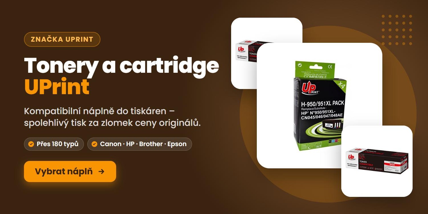 Tonery a cartridge UPrint – kompatibilní náplně do tiskáren